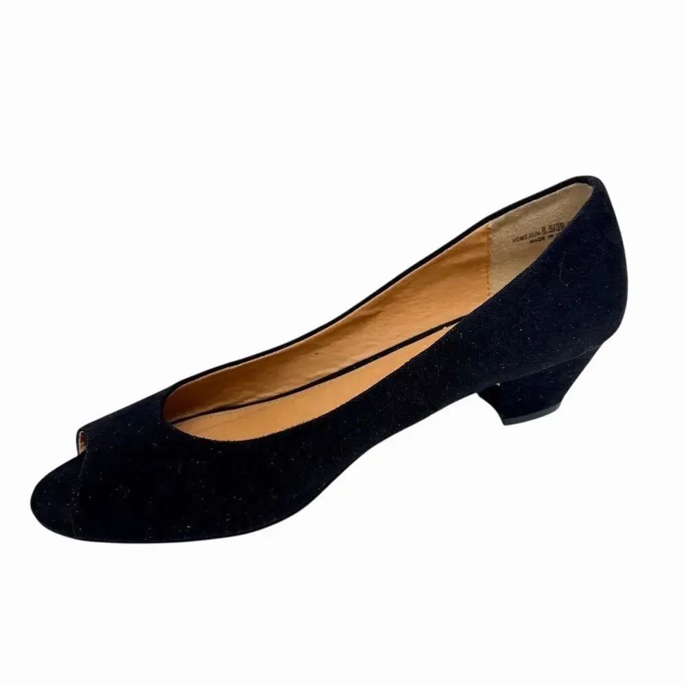 CL by Chinese Laundry Women's Black Peep Toe Wedge Heels Size 8.5 - Picture 5 of 9